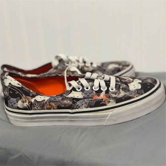 Vans x ASPCA Cat Print Authentic Sneakers Women’s 8 Men’s 6.5 Collab Skater Y2K - Picture 6 of 11